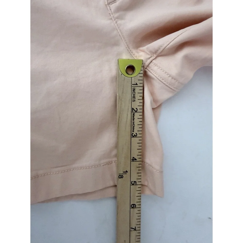NWT Gap Classic Mid Rise Chino Shorts Womens 8 Peach Parfait 5